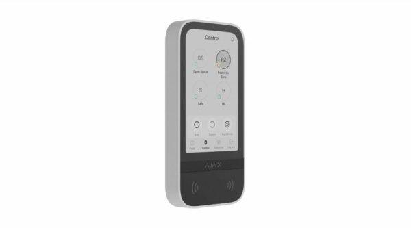 AJAX Keypad TouchScreen WH - Vezeték nélküli kezelő érintőképernyővel -
Fehér