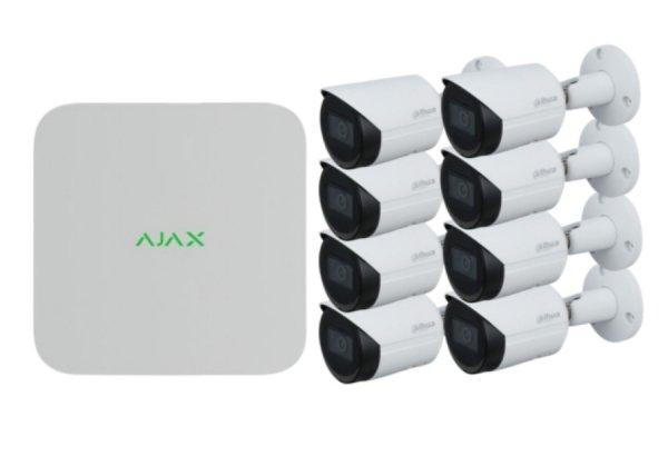 AJAX NVR WH - 16 Csatornás hálózati rögzítő - Fehér +8db Dahua 4 Mpx-es
IP kamera