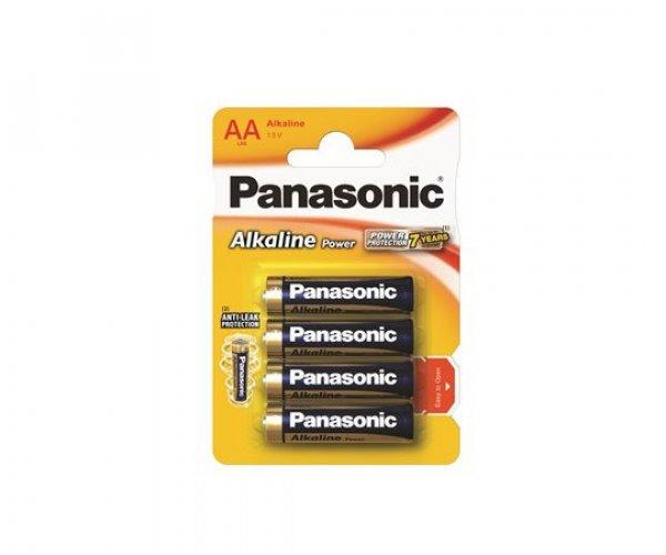 Elem, AA ceruza, 4 db, PANASONIC "Alkaline power"