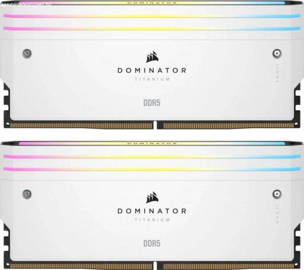 Corsair 32GB DDR5 6400MHz Kit(2x16GB) Dominator Titanium RGB White