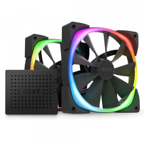 NZXT Aer RGB 2 140mm Twin Starter Pack Black