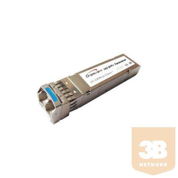 Gigalight SFP+ module, 10GBaseSR/SW, 850 nm, 300M reach, 0~70 temp. range, DDM
funkció