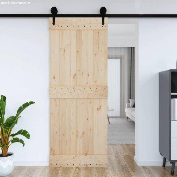 Tömör fenyőfa istálló stílusú ajtó 90x210 cm