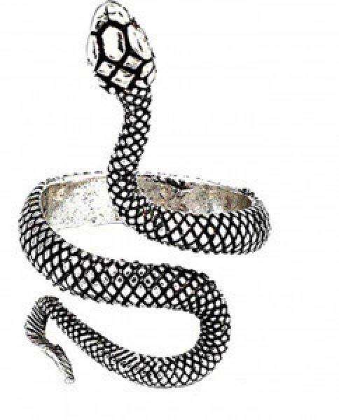 Ouceanwin punk gótikus kígyógyűrű, vintage nyitott gyűrű rozsdamentes
acélból, állítható uniszex