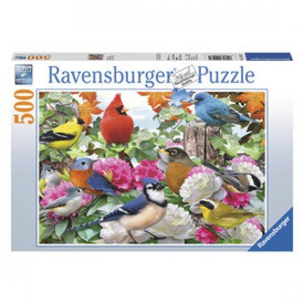 Ravensburger: Puzzle 500 db - Madarak a kertben