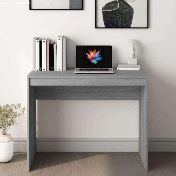 Szürke sonoma színű szerelt fa íróasztal 90x40x72 cm