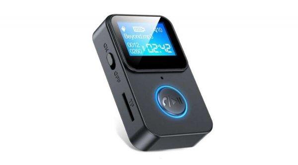 C33 Bluetooth 5.0 Mp3 lejátszó LCD kijelzővel, bluetooth vevő adapter,
kamera selfie távirányító