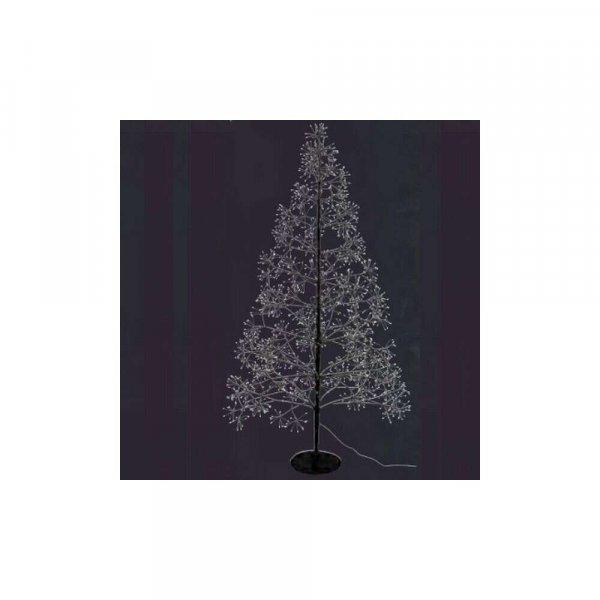 Fa ledes fehér 210cm 23' 3000 ledes fenyőfa világítással többrózsás
kültérre is