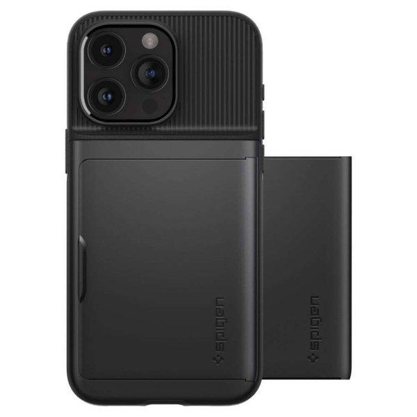 Spigen Slim Armour Cs Iphone 15 Pro Max fekete - telefontok