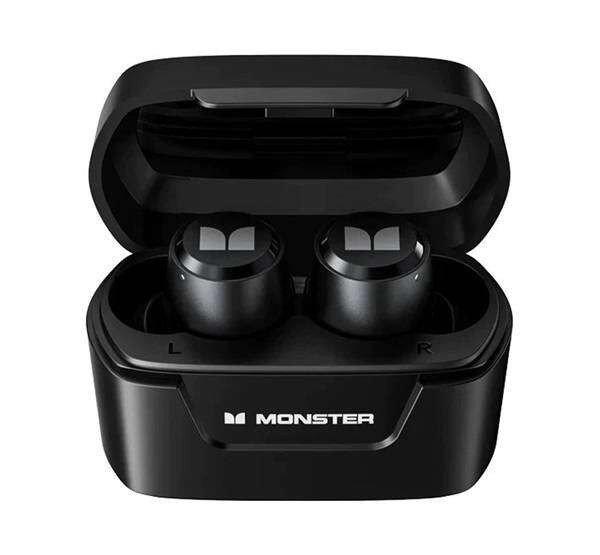 MONSTER XKT05 bluetooth fülhallgató, headset - FEKETE - sztereo, v5.2, TWS,
zajszűrő, mikrofon, LED, töltőtok - XKT05_BLK - GYÁRI