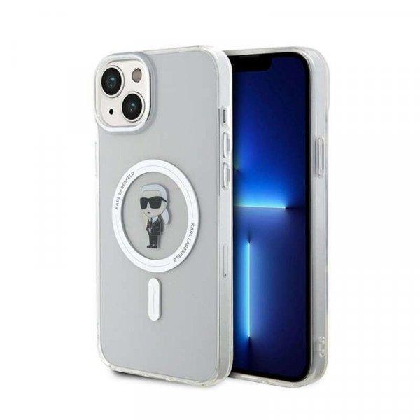 Karl Lagerfeld IML Ikonik MagSafe - telefontok iPhone 15 Plus (Transparent)