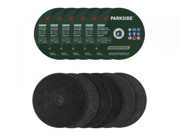 ParkSide 12 darabos 180 mm vágókorong készlet PMTS 180 A1 / B2
fémdarabolóhoz (6 x nemesacél + 6 x acél, vasprofil, öntvény vágokorong)