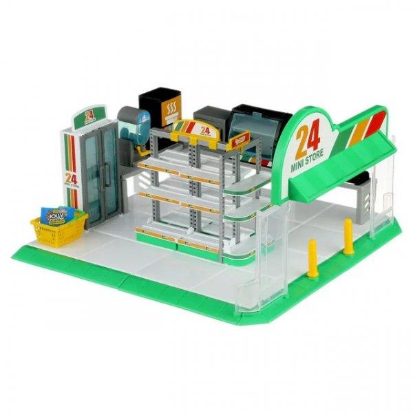 Zuru Toys Mini Store / Mini Shop 20 darabos kisbolt, mini szupermarket játék
készlet kosárral, hűtővel, italadagolóval, és polcokkal (77206)