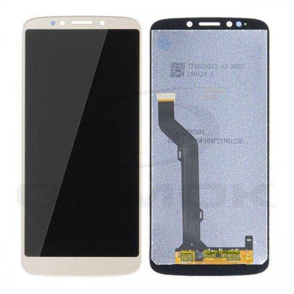 Lcd + Touch Pad Komplett Motorola Moto E5 Plus Arany Logó Nélkül