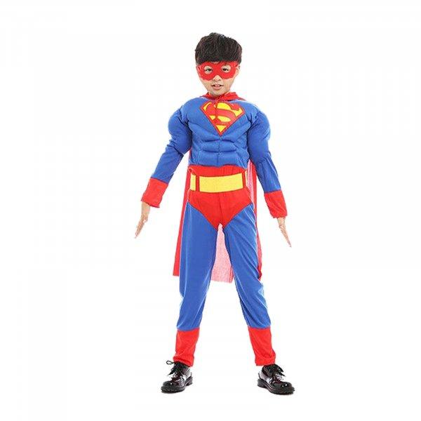 OLMA Superman Farsangi jelmez, fiúknak, izom mintás, L méret, 7-9 éveseknek,
128 - 140 cm