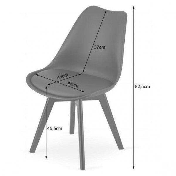 Skandináv stílusú szék, Mercaton, Mark, PP, fa, átlátszó, 49x42x82,5 cm,
átlátszó, PP, fa, 49x42x82,5 cm