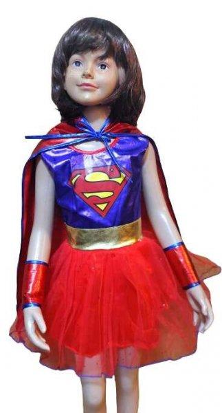  Supergirl, 3 részes jelmez szett gyerekeknek farsangra M-es
