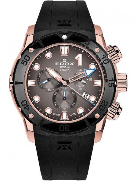 Edox 10242-TINRCA-BRDR Chronograph Mens Watch Titanium 45mm