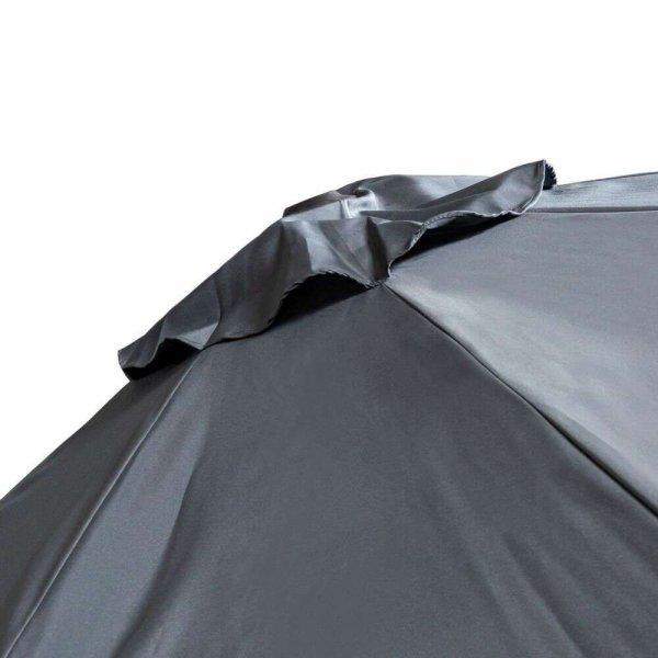 Kerti/terasz esernyő, csuklós, antracit, 300 cm, Róma