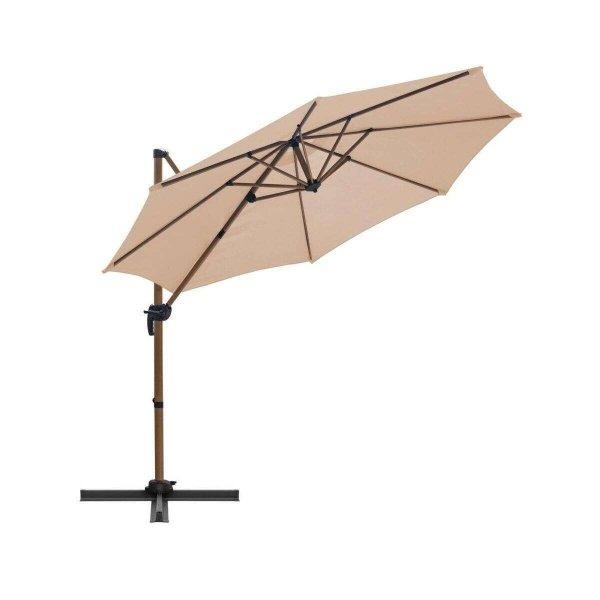 Kerti/terasz esernyő, csuklós, bézs, 300 cm, Róma