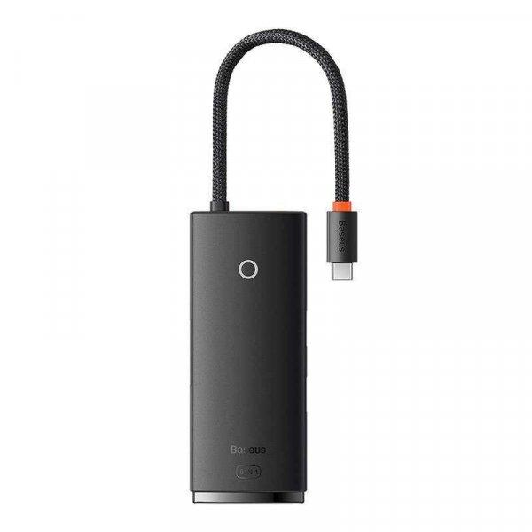 Baseus Lite 6in1 adapter USB-C 2x USB 3.0 + USB-C PD + HDMI + SD/TF hub fekete
(WKQX050101)