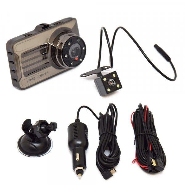 Autós HD fedélzeti kamera és tolatókamera (T666G)