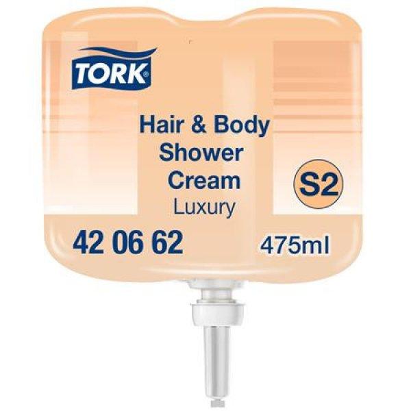 Folyékony szappan, 475 ml, S2 rendszer, TORK "Mini Luxury",
tusoláshoz és hajmosáshoz