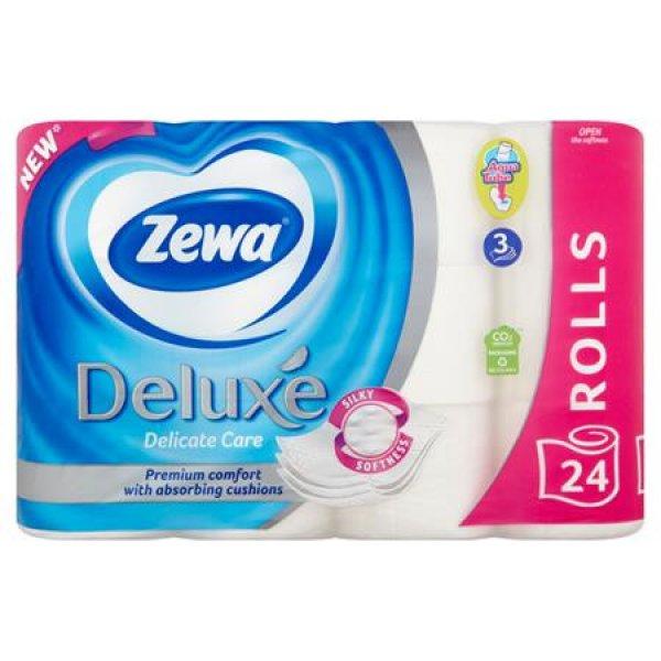 Toalettpapír, 3 rétegű, kistekercses, 24 tekercs, ZEWA "Deluxe",
fehér