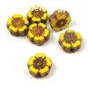 Cseh table cut gyngy - hosszban frt virg - Yellow Picass