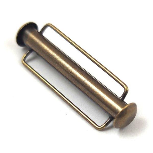 Csőkapocs - antik sárgaréz színű - 31.5mm