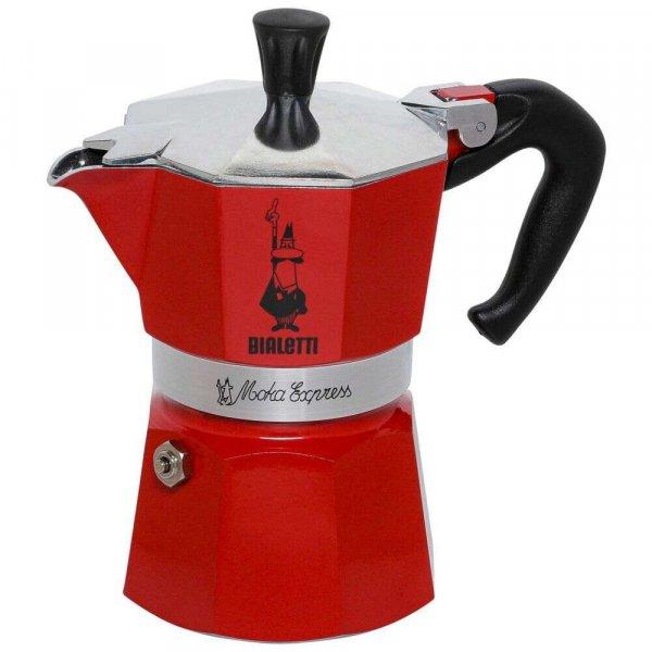 Bialetti Moka Express 3 személyes kotyogós kávéfőző piros (4942)