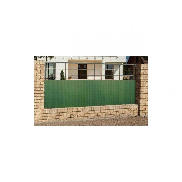 Erkély, terasz paraván, PVC kerítés, zöld, 1300 g/m2, UV, 3x2 m