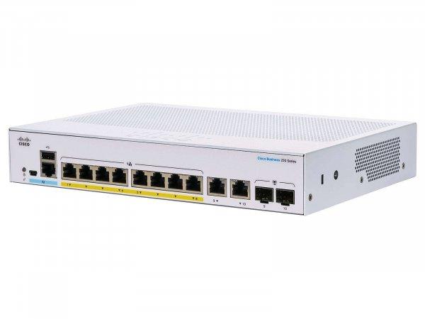 Cisco CBS250 Vezérelt L3 Gigabit Ethernet (10/100/1000) PoE Szürke switch