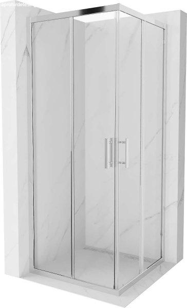 Mexen Rio Zuhanykabin Toló ajtóval  80 x 80 cm,  átlátszó üveg, króm -
860-080-080-01-0 Toló ajtós