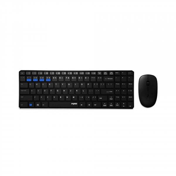 Rapoo 9300M Multi-mode Wireless Keyboard & Mouse Black