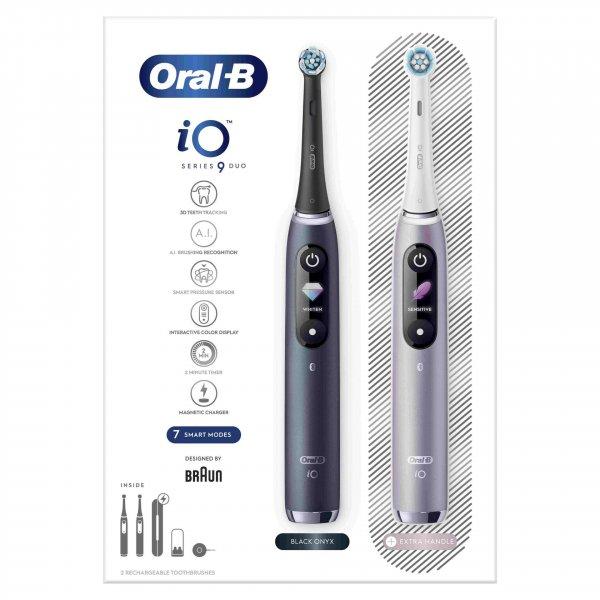 Oral-B iO9 DuoPack Black + Rose Elektromos fogkefe szett