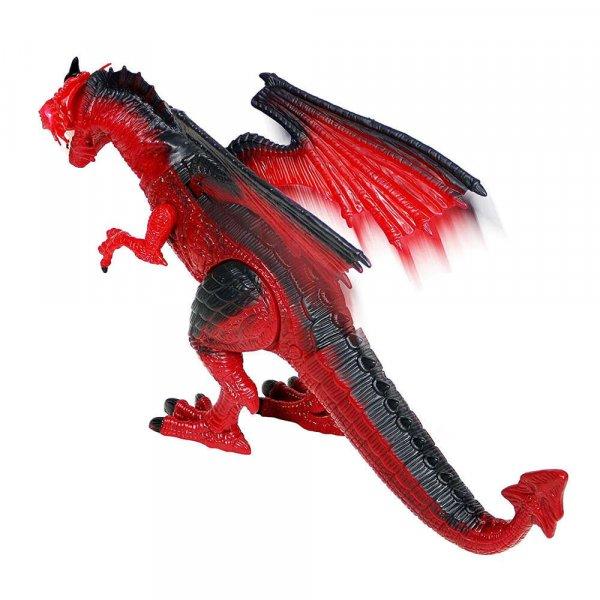 Élethű, tűzokádó és lépkedő távirányítós játék sárkány (BBJ)
