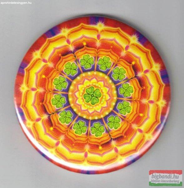 Szerencse mandala – hűtőmágnes (Ø 6cm) kör forma