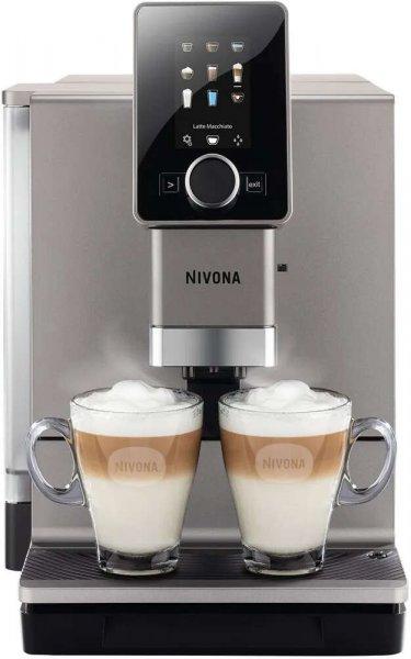 Automata kávégép Nivona CafeRomatica 930 matt titán, Svájcban készült,
színes kijelző, csésze megvilágítás, állítható tejhab és kávé a
csészébe sorrend, Bluetooth, 8 beépített italrecept és 9 saját
programozható ital, nagyon csendes