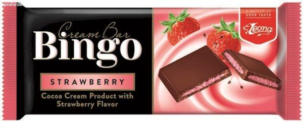 Bingo Cream Bar 90G Strawberry Eper