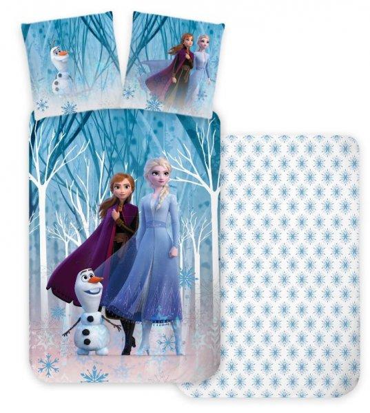 Disney Jégvarázs Elza és Anna ovis ágynemű kék