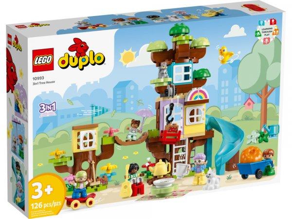 LEGO® 10993 DUPLO® 3 in 1 Tree House, 3 az 1-ben lombház 126 elemű
építőkocka játék 3 éves kortól