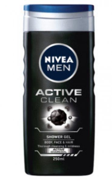 Nivea Men Tusfürdő 250ml Active Clean