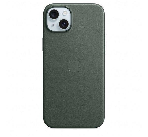 Apple iPhone 15 Plus FineWoven-szövettok MagSafe, örökzöld