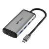 Vention USB-C -> HDMI/3*USB3.0/RJ45/PD, ( 6-1,szrke), 0,