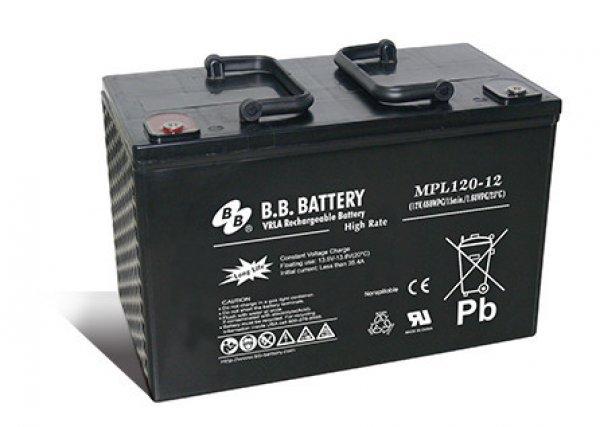 B.B. Battery 12V 120Ah HighRate Longlife Zárt gondozás mentes AGM akkumulátor
(MPL120-12_I2)