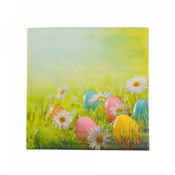 Húsvéti szalvéta - tojás és virág - 33 x 33 cm - 3 rétegű - 20 db /
csomag (57922)