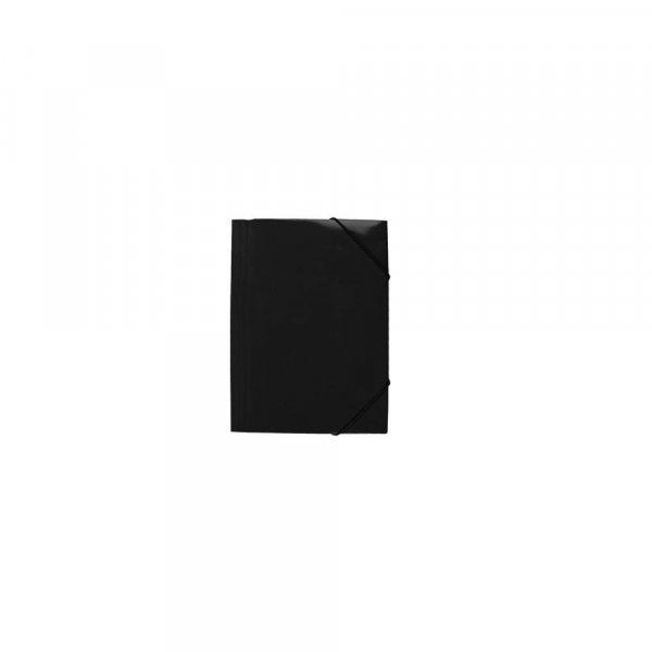 Gumis mappa A4, 400g. karton EVOffice fekete