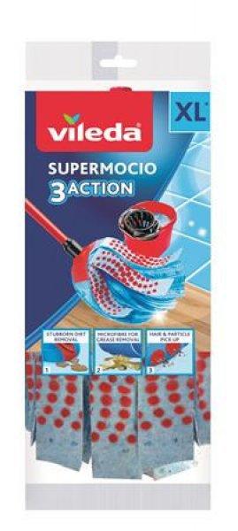 Gyorsfelmosó fej, mikroszálas, VILEDA "Supermocio 3Action", kék