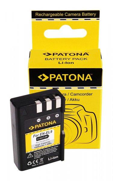 NIKON kamera akku EN-EL9 ENEL9 D40 D 40 D-40 utángyártott (Patona) 7,4V
1000mAh